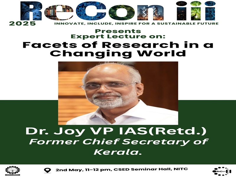 Invited Talk by Dr. V P Joy  IAS (Retd.) Former Chief Secretary of Kerala