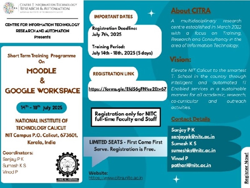 STTP on Moodle and Google Workspace