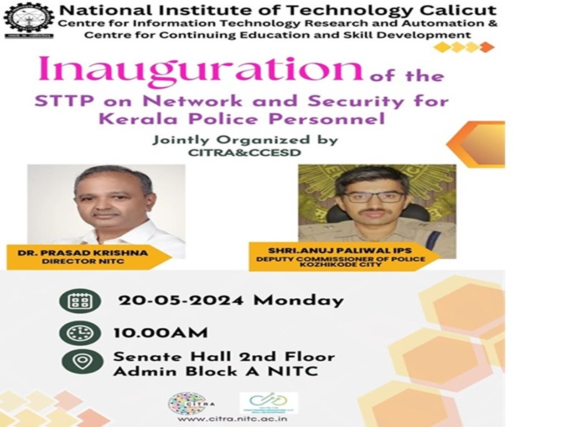 STTP on Network and Security for Kerala Police Personnel